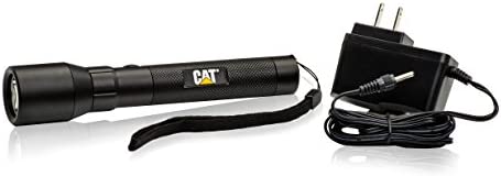 Cat CT12356P Rechargeable Flashlight &ndash High Intensity 400 Lumen LED Water & Impact Resistant 알루미늄 Black