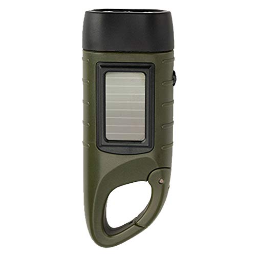 Rechargeable Flashlight Solar Power Emergency LED Hand Crank Dynamo Torch Outdoor Sports