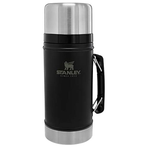 Stanley Classic Vacuum Insulated Food Jar u2013 Stainless Steel, Naturally BPA-free Container u2013 Keeps Food/Liquid Hot or Cold u2013 Leak Resistant, Easy Clean