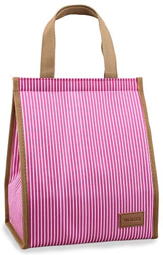 Lunch Bag, VAGREEZ Insulated Lunch Bag Large Waterproof Adult Lunch Tote Bag For Women Men (Black)