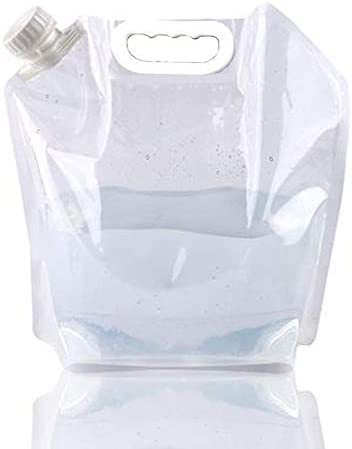 SUPANT Collapsible Emergency Water Jug Container 가방 Freezable BPA Free Plastic Carrier Tank Outdoor 폴딩 스포츠 Camping Riding Mountaineer Backoacking Food Grade