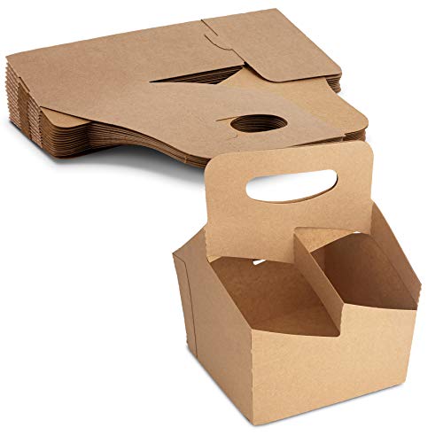 Kraft Drink Carrier Handles Holds Up 4 Cups 20 oz. Each - Great All Your Beverage Needs MT Products 30 Pieces