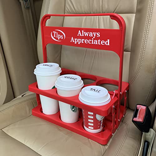 Foldable Plastic Beverage Carrier Grubhub Ubereats Doordash Postmates Drivers