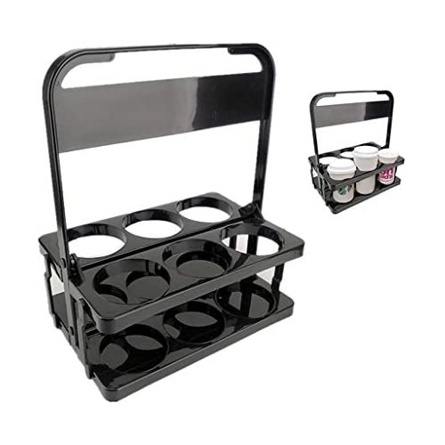 Reusable Drink Carrier Foldable&nbspBeer Caddy Beverage Delivery Holder Plastic Coffee Wine Rack Basket Party Grubhub Ubereats Doordash Postmates Drivers