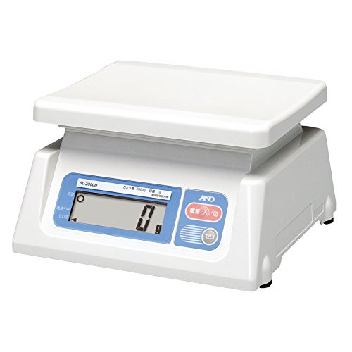 A&D 디지털 양면 표시 저울질 SL-2000D 우박량2000g 최소 표시1g 명치수SSSr W 190 D mm 검정무