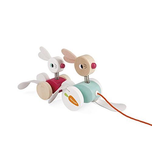 Janod - Pull Along Rabbits