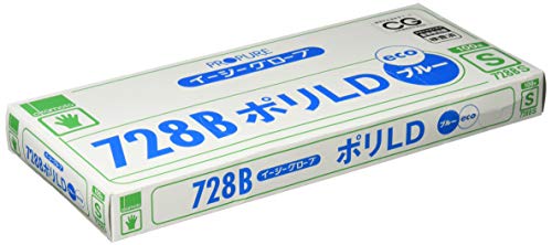 오카모토 이지 글로브728B폴리LD외엠보스 블루 S 100매입 728BS