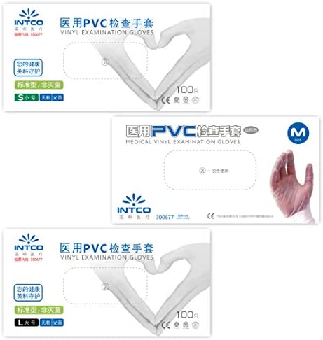 일회용 장갑 100 매들어감 재고 있음 검사 고무 식품 가공 레스토랑 미용실 PVC글로브 분없음 가정용 청소용 조리용 작업용 검품용 M사이즈 100매x4세트