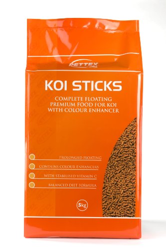 Pond Food Feed Pettex Premium Koi 스틱 Orange 5k Kilo 가방 Fish