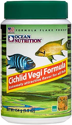 Ocean Nutrition Cichlid Vegi Flakes 5.5oz s 154 Grams Jar