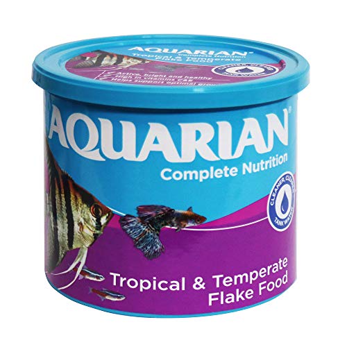 Aquarian Complete Nutrition Aquarium Tropical Fish Food Flakes Container 200 G