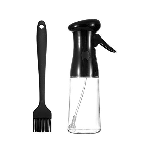 Olive Oil Sprayer Cooking Dispenser Bottle Brush,210ml Kitchen 스프레이 BBQ Baking Roasting Grilling Salad Frying Black