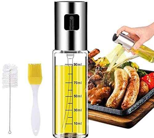 APONTS Olive Oil Sprayer Dispenser Cooking Food-Grade Glass 스프레이 Bottle Comes funnel oil brush cleaning BBQ Baking Roasting