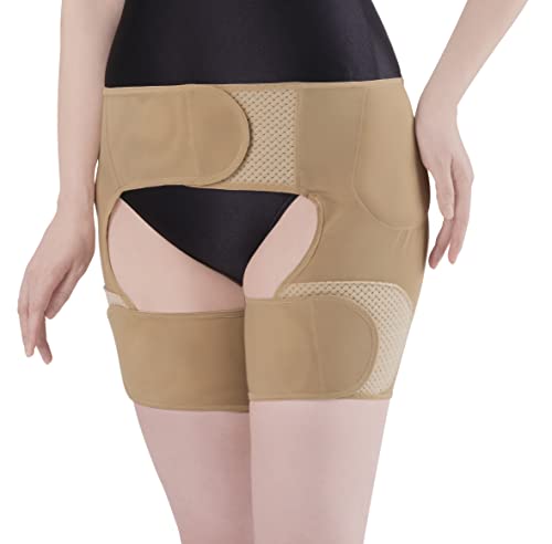 셀 밴 접골원의 선생님이 감수한 고관절 벨트 양 다리용 베이지 LLIL