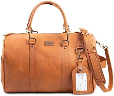 YAYAS 가죽 Duffel Junior Carry-On 가방 - Adventure 체육관 스포츠 Weekender Men 여성 Genuine Leather. HandMade shedron