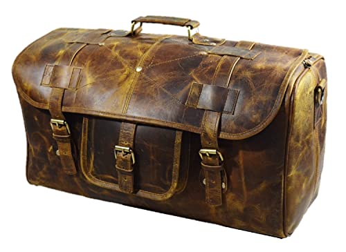 Urban Dezire 가죽 Duffel Travel 체육관 Overnight Weekend 가방 스포츠 Cabin