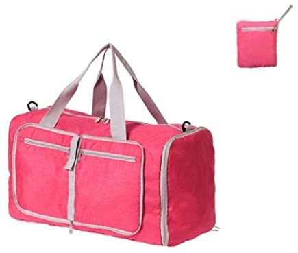 Foldable Duffle 가방 경량 Packable Duffel 스포츠 체육관 Travel Pink