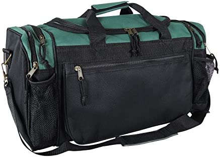 DALIX 19 체육관 Duffel 가방 Water Bottle Valuables 소프트 Side Pockets