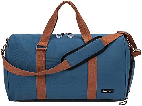 Kuston 스포츠 체육관 Bags Wet Pocket Shoes Compartment Travel Duffel 가방 Men&Women purple