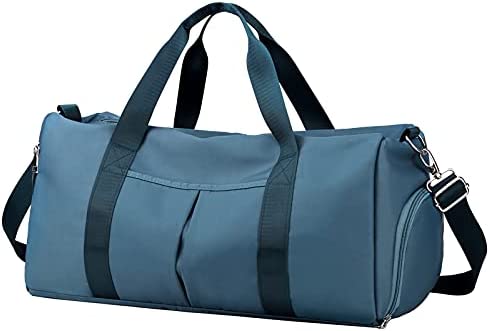 Forestfish 스포츠 체육관 가방 Travel Duffel Dry Wet Pocket & Shoes Compartment 여성 Men grey