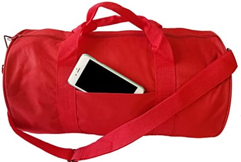 ImpecGear Round Duffel Team 스포츠 Equipment Bags Travel 체육관 Fitness Bag. Red