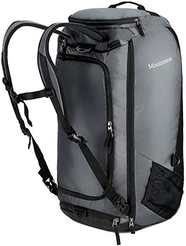 Mouteenoo Travel Duffel 백팩 Shoes Compartment Water Resistant 스포츠 Duffle 체육관 가방 Shoulder Straps Men Women