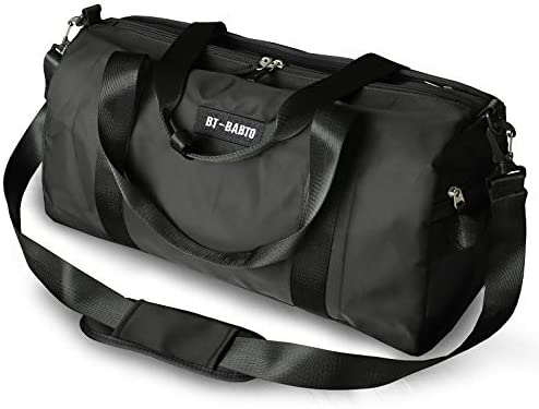 Small 스포츠 체육관 가방 여성 Men Waterprrof,Travel Duffle Workout Shoes Compartment Wet Pocket,Black