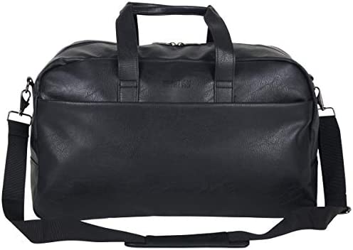 Kenneth Cole Reaction Port Stanley 20" Pebbled Vegan 가죽 Carry-On Duffel/Travel Duffle 가방 Brown Dome