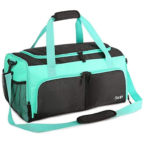 Sucipi Travel Duffel 가방 Men 여성 Small 체육관 Bags Shoe Compartment Wet Pocket 경량 Weekend Water Resistant