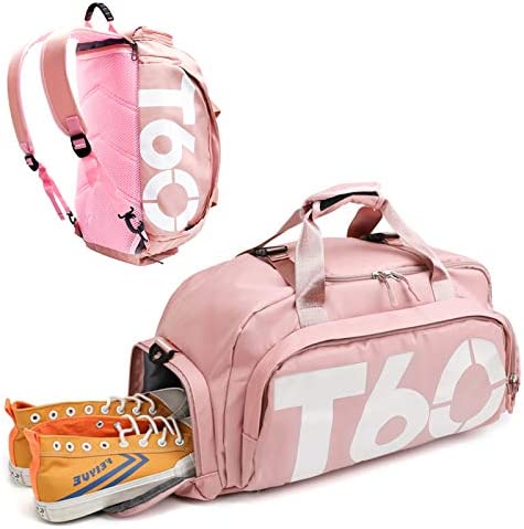 Gym 가방 Wet Pocket & Shoes Compartment,Travel Bag,Duffel Heavy Duty Water Resistant,Weekender 여성 Men Travel,Travel 백팩 Lightweight,Sports Bag,Travel Duffel Bags Black