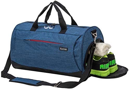 Kuston 스포츠 Small 체육관 가방 Men 여성 Travel Duffel Workout Shoes Compartment&Wet Pocket