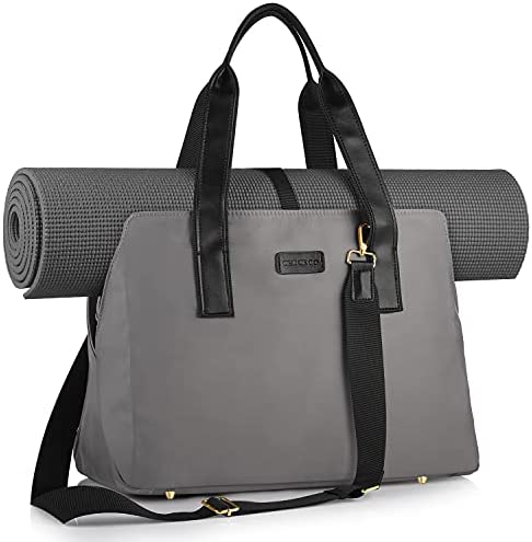 CHICECO 27L Large 체육관 Work 2-IN-1 Tote 가방 Yoga Carryall Duffle 매트 Mat Not Included