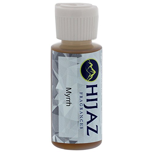 Hijaz Myrrh Men Fragrance Alcohol Free Scented Body Oil 1 OZ Flip Top Cap Bottle