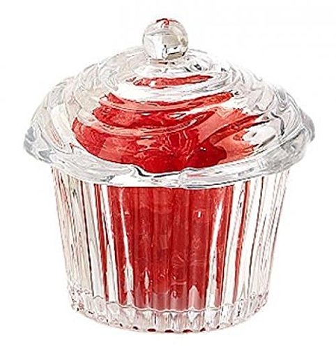 Elegant Crystal Cupcake Candy Dish, Cookies Holder, With Lid for Home/Office Decor Candy Jar