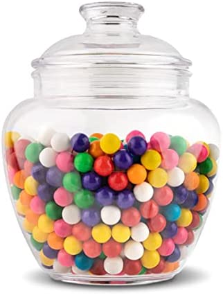 Modern Innovations 128-Ounce Candy & Cookie Jar with Lid, Premium Acrylic Clear Apothecary Jar, Wedding & Home Décor Centerpiece Cookie Candy Buffet Decorative Kitchen Storage Jar