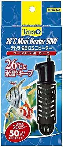 tetra Tetra 26℃미니 히터 200W 안전 커버 첨부 MHC-200