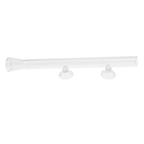 수족관 수조 suction 컵 부착 클리어 유리 새우 급먹이 튜브 식품 dish 디시 feeder 파이프 홀더 - 250mm