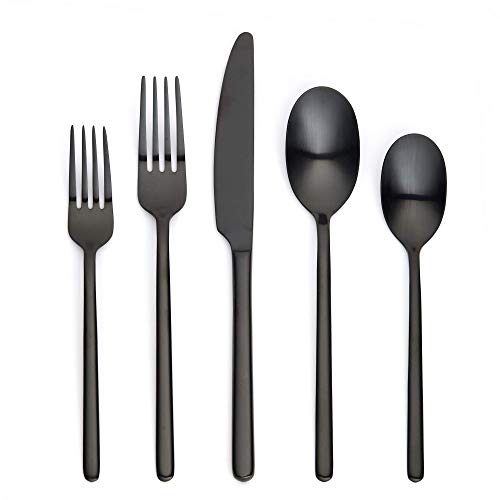 Ornative Jayden 20-Piece 스테인레스 스틸 Flatware 세트 Silverware 4 매트 Includes Forks Knives Spoons Dishwasher Safe Durable Easy 케어 Best