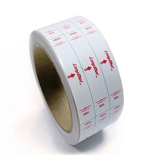 LongShot Golf All Lie/Sole Impact Strips Impact Label Roll - 600 Club Fitting Lie Swing Path Strips