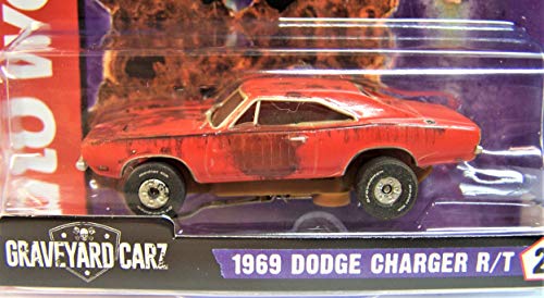 Auto World Graveyard Carz 1969 Dodge Charger R/T Ho 스케일 슬롯 카