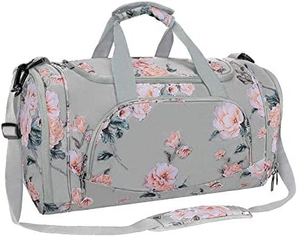 MOSISO 스포츠 Duffel Peony 체육관 가방 Shoe Compartment