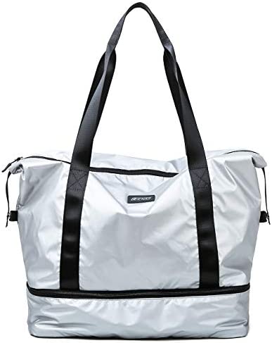 fancyfree Double Layers 가방 Large Travel Tote Bottom Shoes Compartment Ideal 체육관 Duffle 여성 Men