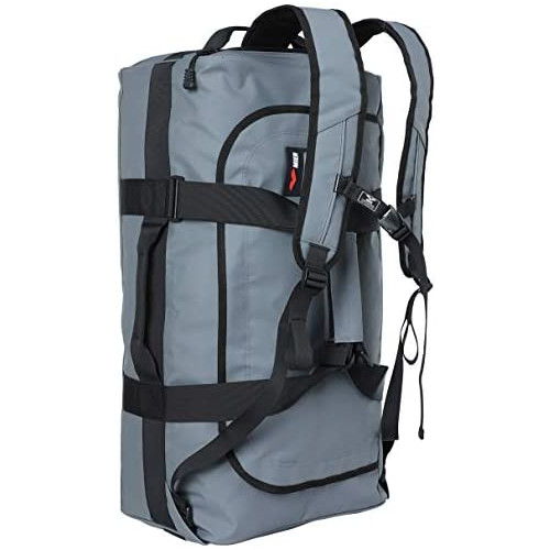 MIER 60L Water Resistant 백팩 Duffle Heavy Duty Convertible 가방 Straps 체육관 스포츠 Travel Gray