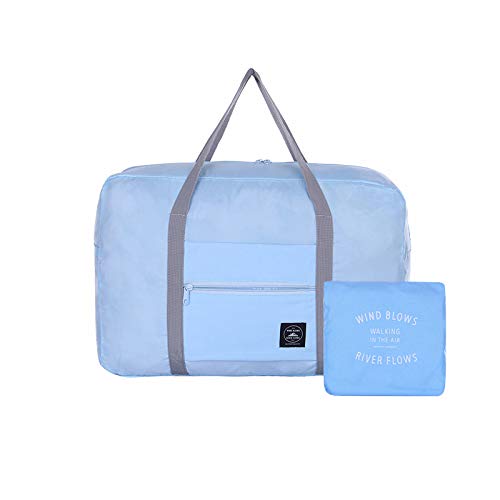 Travel Duffel 가방 접이식 Nylon 경량 Carry On Luggage - Personel Item Tote Packable Small 방수 Suitcase Ideal 체육관 스포츠 Overnight Weekenders Storage Shopping Daypack