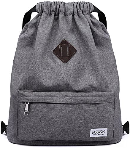 KAUKKO Drawstring 스포츠 백팩 체육관 Yoga 가방 Shoulder백팩for Men Women