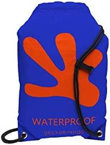 geckobrands 방수 10L Drawstring 백팩 - 경량 Packable Cinch Dry Bag