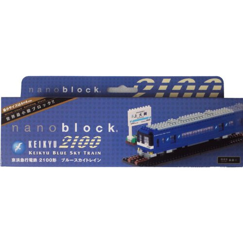 nanoblock 케이힌큐우코우 전철2100형태 블루스 조개 train 도우큐선 백화점 한정 나노블럭 도우큐선2100형태