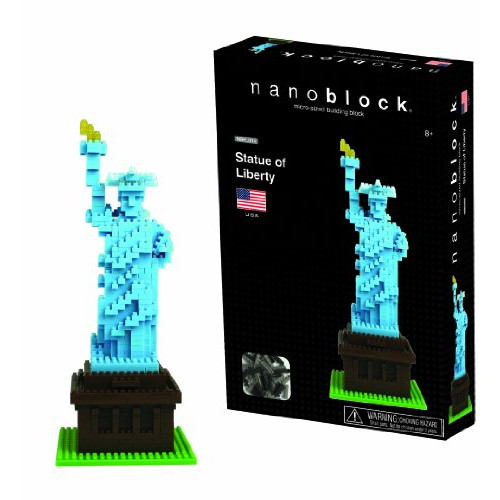 Ohio 아트 Nanoblock 나노블럭 Statue Liberty 블럭 장난감