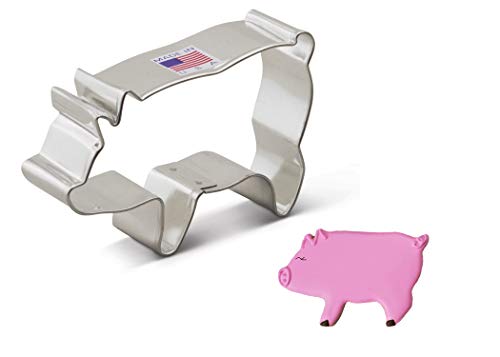 ANN CLARK COOKIE CUTTERS - 돼지 모양 쿠키 커터 [Made In USA]