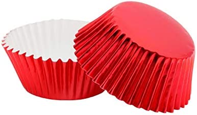 200 Pcs Standard Sized Foil Cupcake Liners Baking Cups (Black)